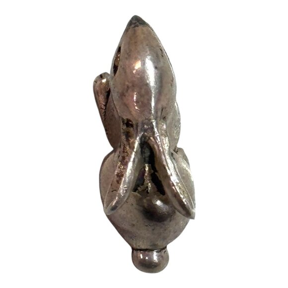 Sterling Silver Miniature Bunny Figurine 13g Collectible Animal Sculpture Easter - Picture 9 of 9